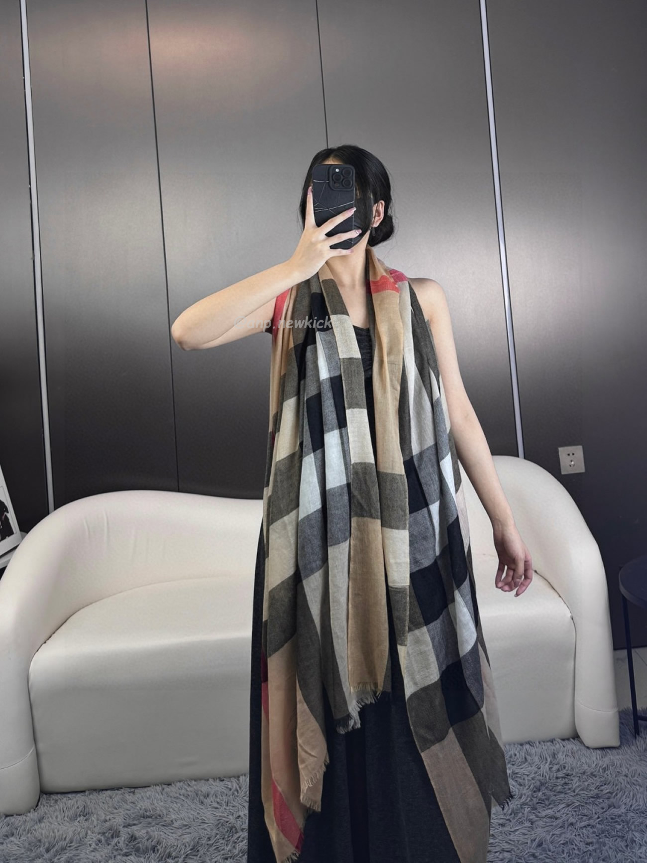 Burberry Vintage Check Cashmere Scarf 90x200cm (2) - newkick.app